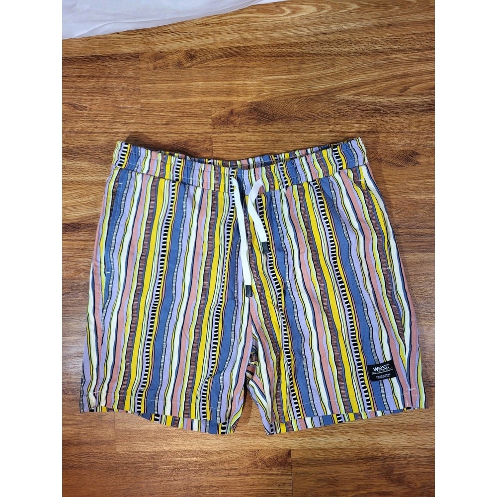 Wesc Mens Colorful Stripe Shorts Size XL